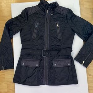 Banana republic puffy quilted moto jacket